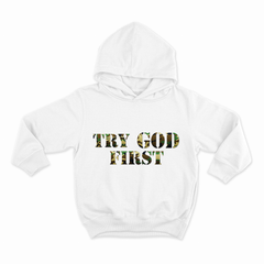Hoodie Camo Try God First