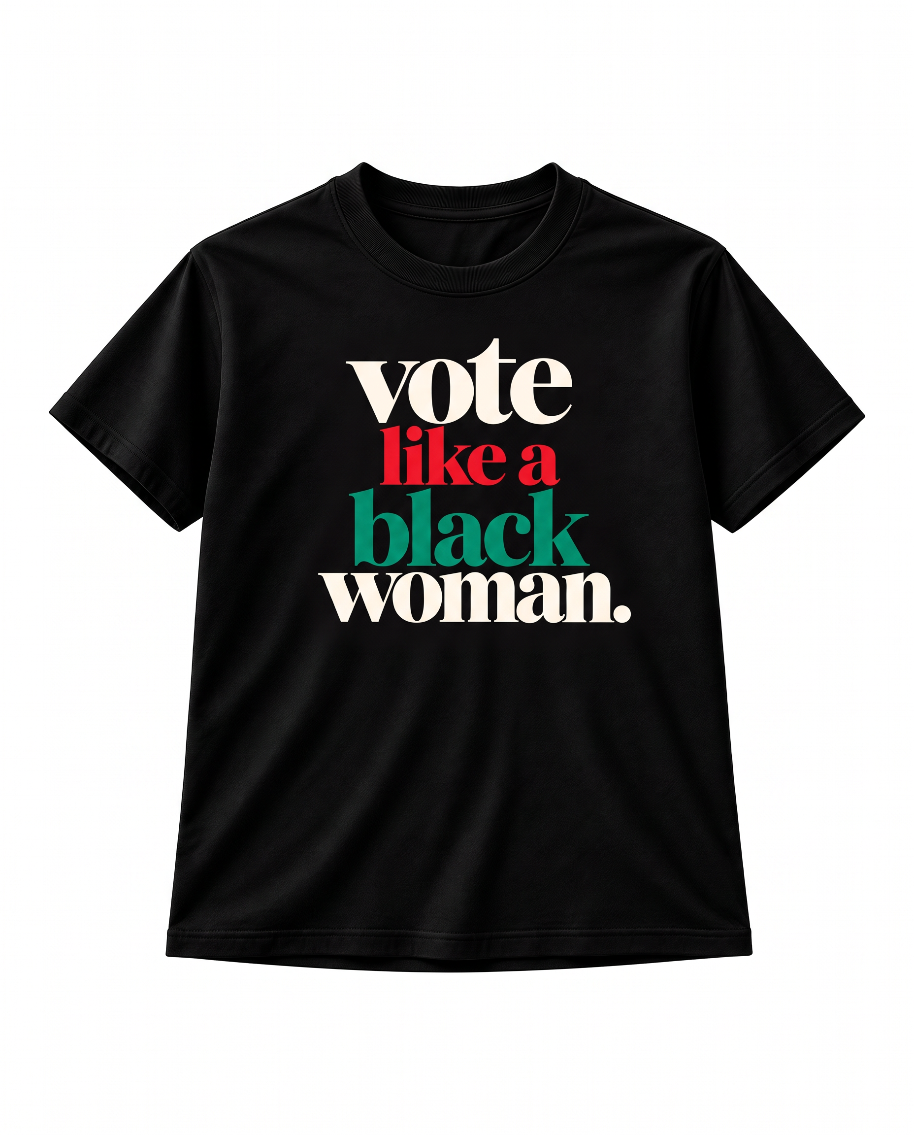 Vote Like a Black Woman label graphic