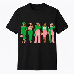 Pink and Green Sisterhood Tee