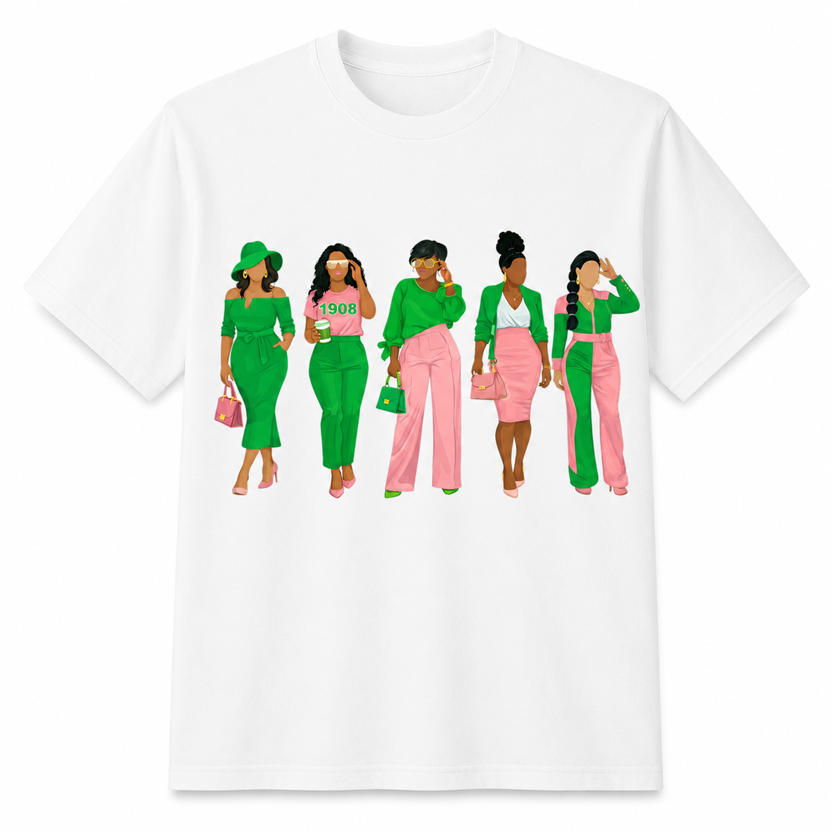 Pink and Green Sisterhood Tee
