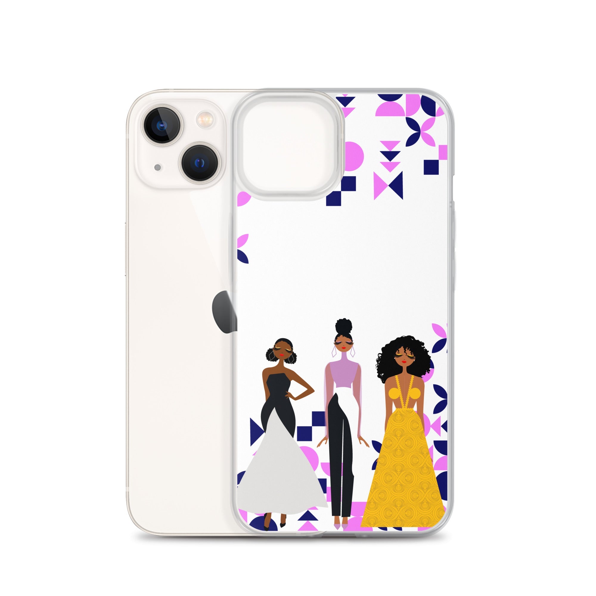 Triple Glamour Clear Case for iPhone®