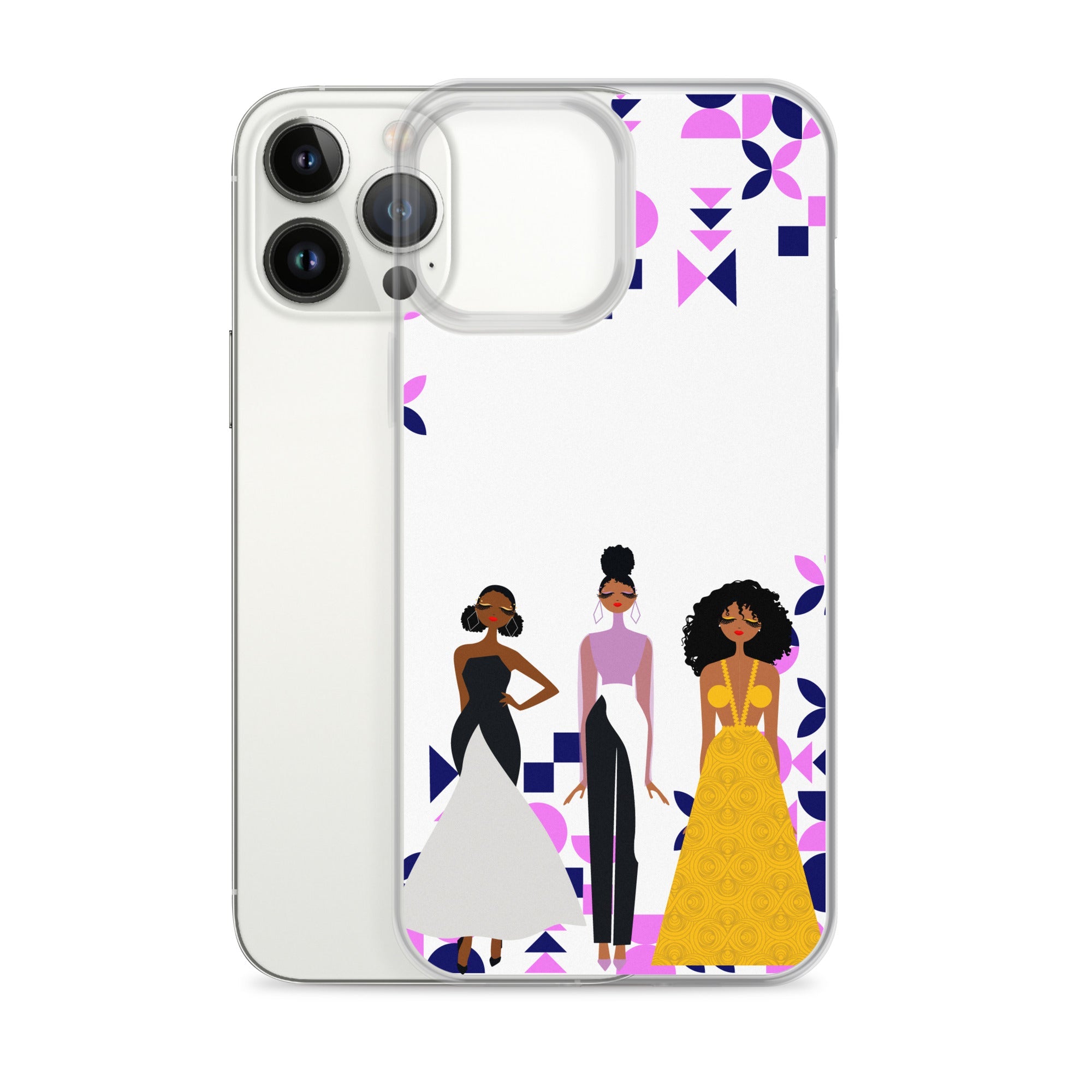 Triple Glamour Clear Case for iPhone®