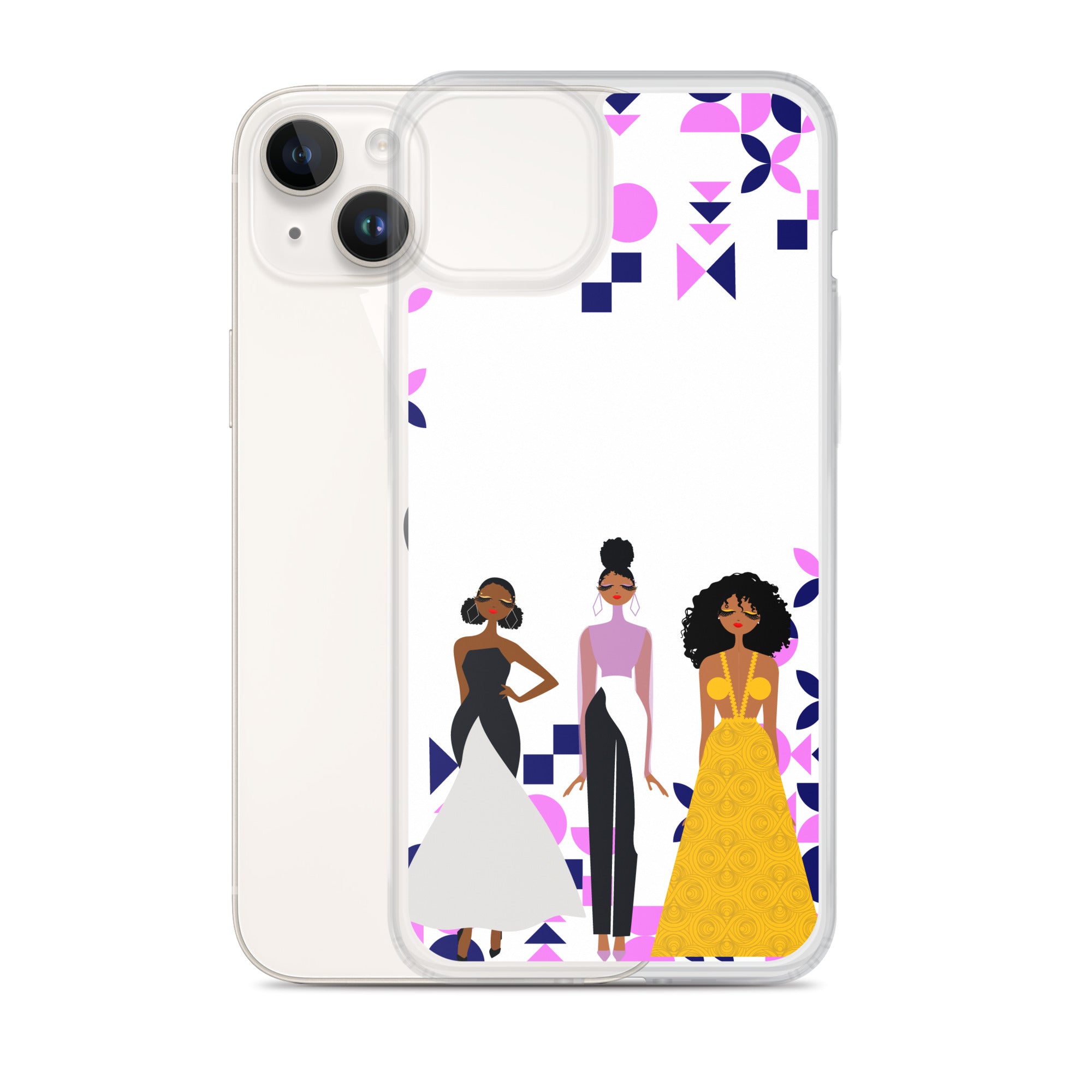 Triple Glamour Clear Case for iPhone®