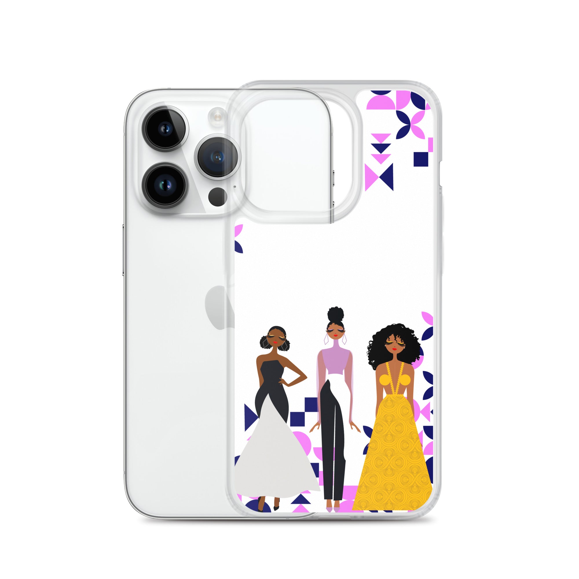 Triple Glamour Clear Case for iPhone®