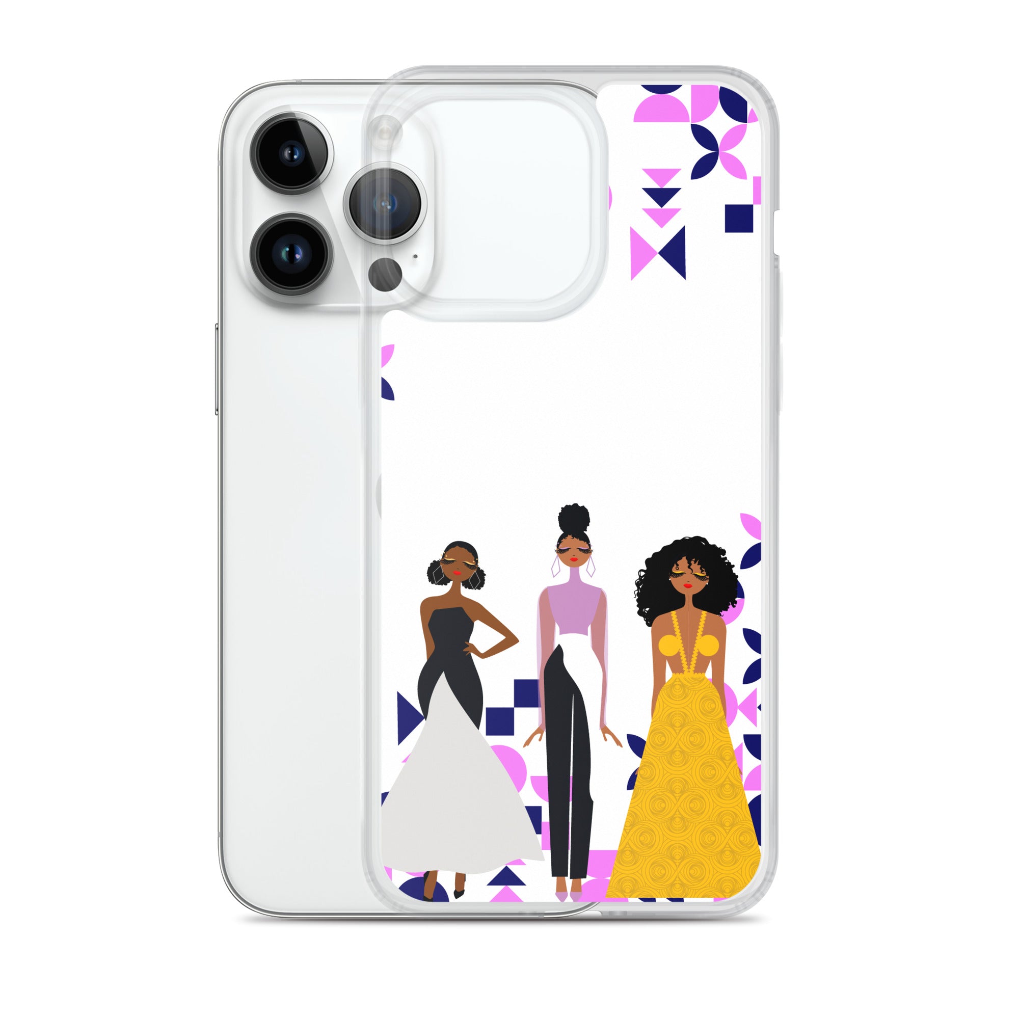Triple Glamour Clear Case for iPhone®