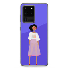 Red Glasses Girl Clear Case for Samsung®