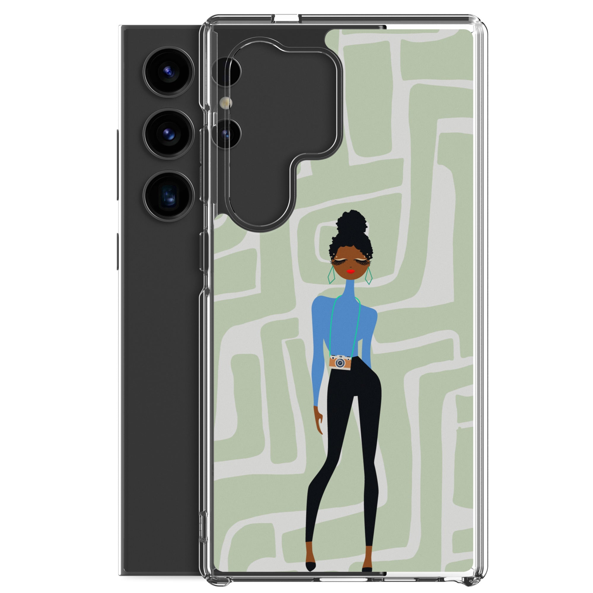 Bold Lashes Clear Case for Samsung®