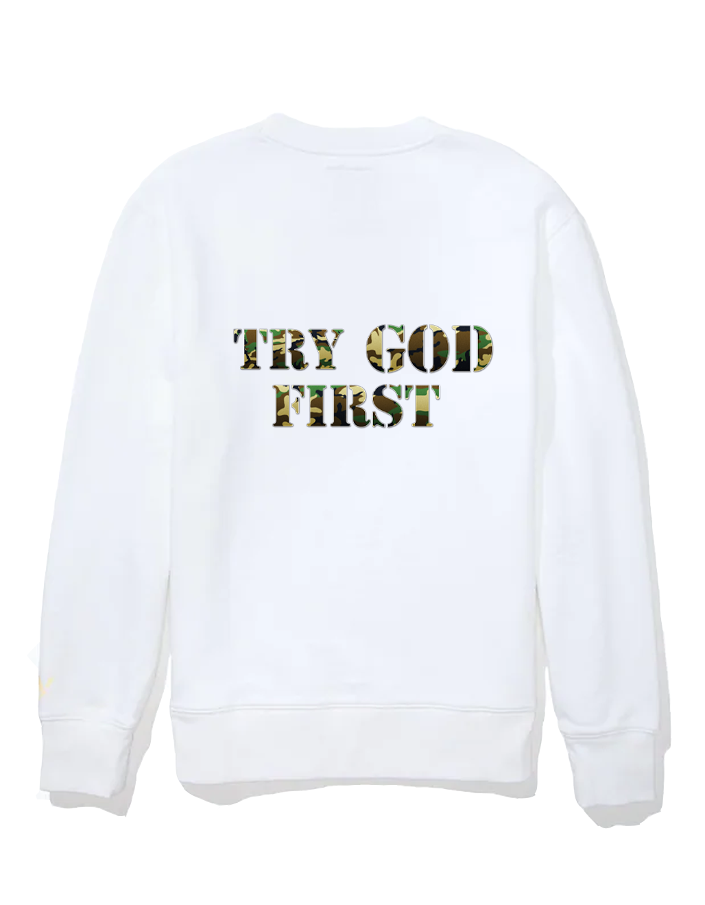 Sweatshirt Camo Try God First