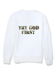 Sweatshirt Camo Try God First